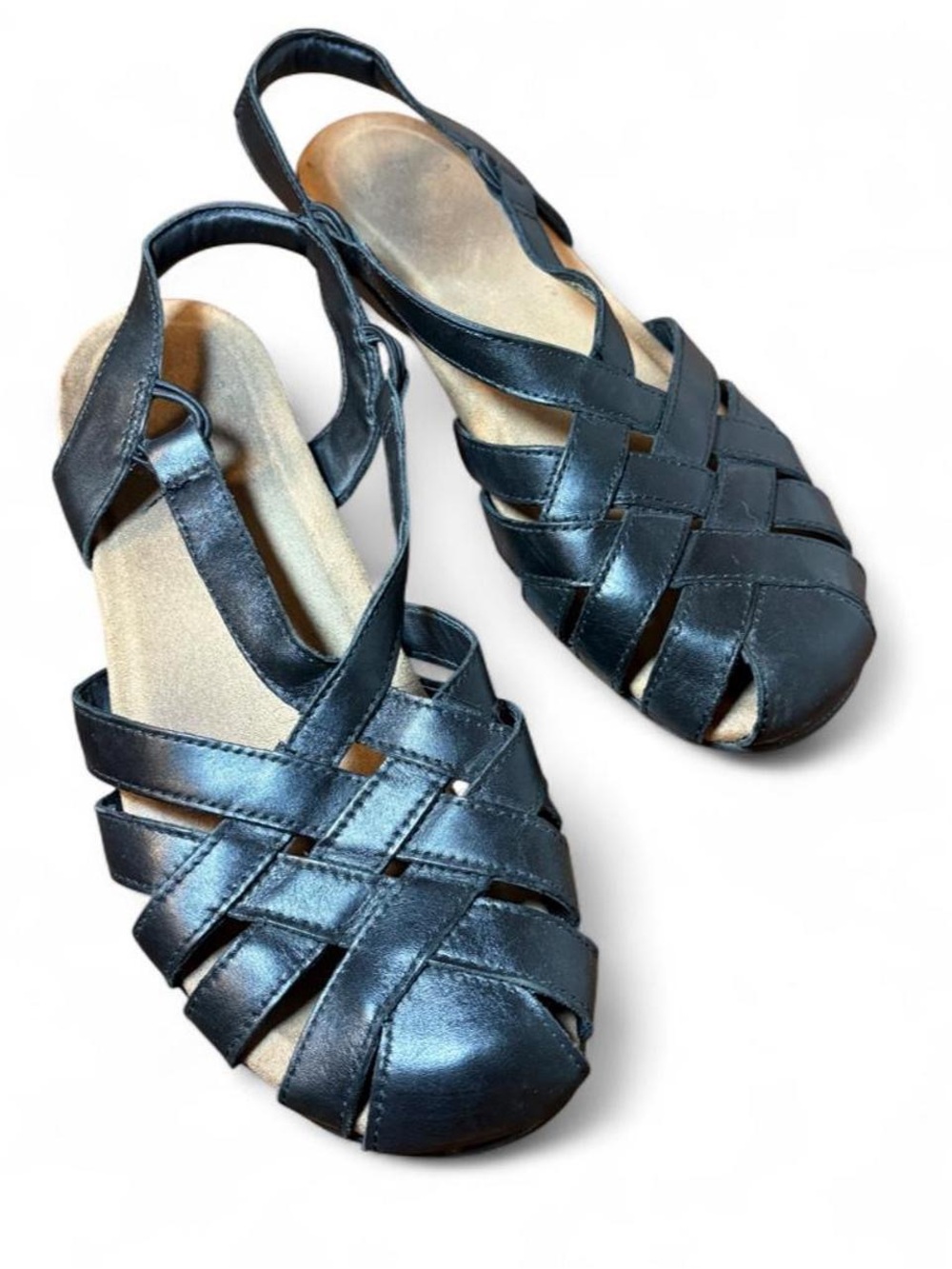 Earth Origins Berri Woven Leather Fisherman Sandals
